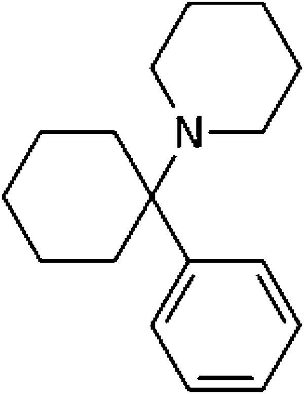 Figure 1. Phencyclidine – 1-(1-phenylcyclohexyl)- piperidine